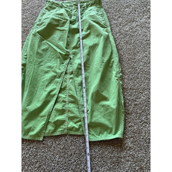 Anthropologie Pilcro Barrel‎ Midi Skirt In Kelly Green Women's Size 4 /s1 - Picture 7 of 10